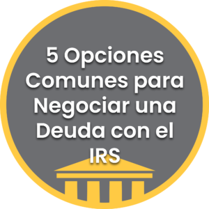 5 Opciones Comunes para Negociar una Deuda con el IRS