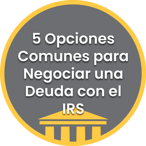 5 Opciones Comunes para Negociar una Deuda con el IRS