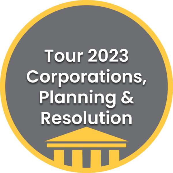 Tour 2023 - Corporations, Planning and Resolution